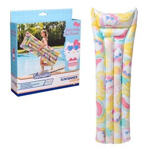 Hello Kitty Suntanner Pool Float with Pink and Blue Accents